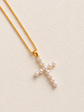 Pearl Cross Necklace