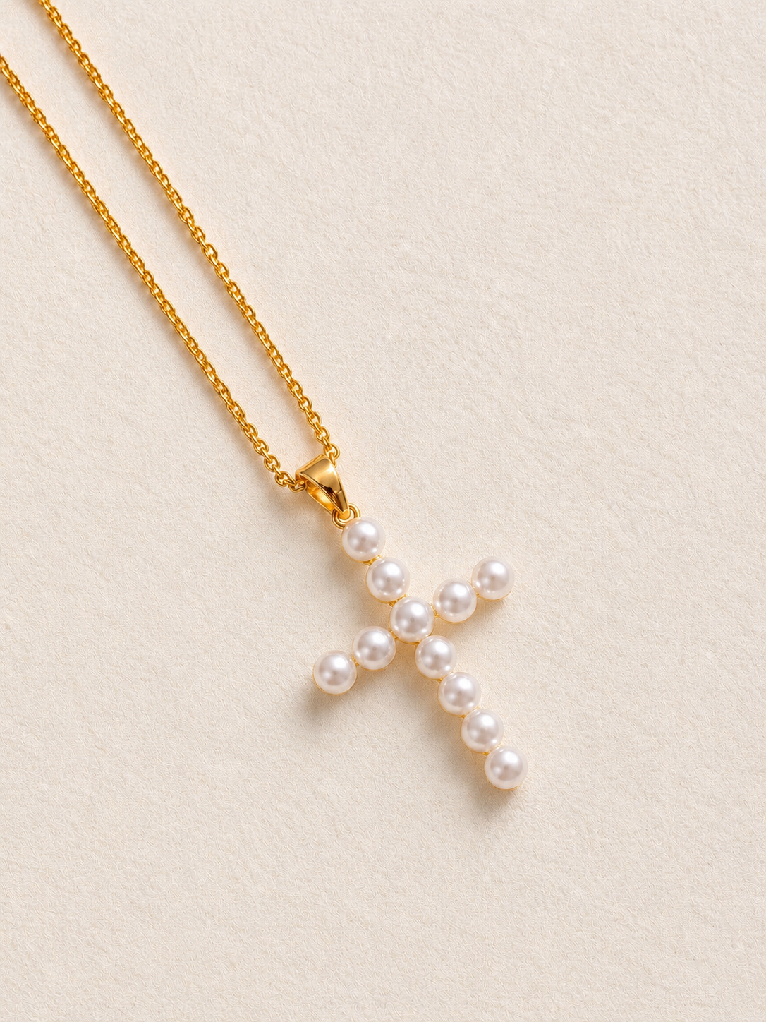 Pearl Cross Necklace